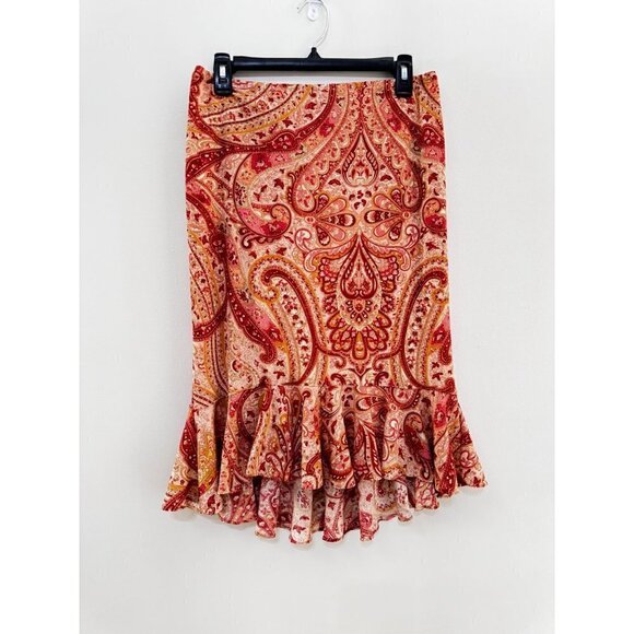 Express hippie patterned skirt flowy & great for spring! elastic waistband size - Picture 4 of 4